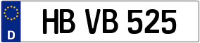 Trailer License Plate